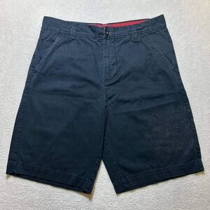 Nobo No Boundaries Men's Bermuda Shorts Size 34 All-Seeing Eye Graphic Black Y2K